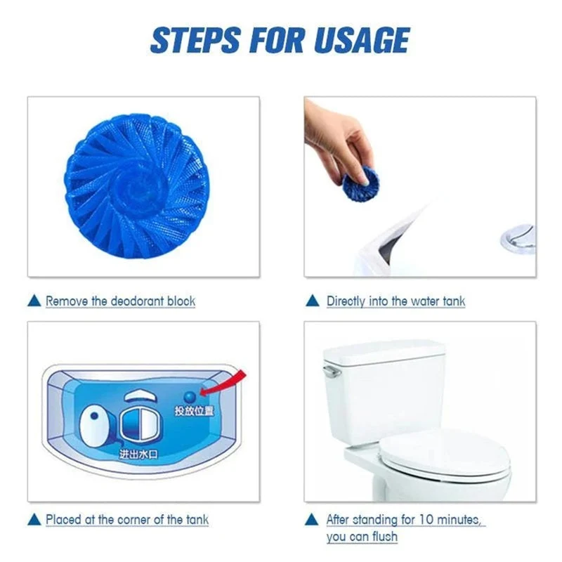 Blue Deodorant Block (10 PCS/1 Pack) - Image 5