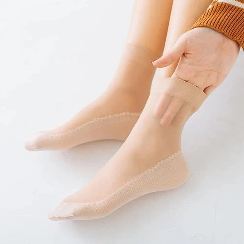 Silky Anti-Slip Cotton Socks - Image 7