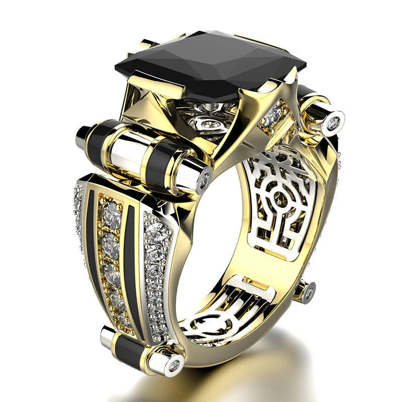 🎁Hot Sale🔥Heavy Duty Vintage Zirconia Wide Band Ring - Image 3