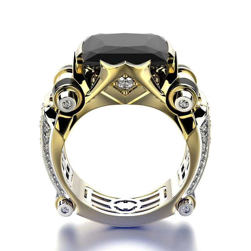 🎁Hot Sale🔥Heavy Duty Vintage Zirconia Wide Band Ring - Image 5