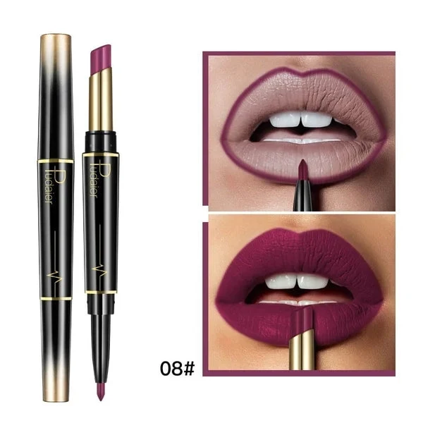 16 Color Long Lasting Lipstick Lipstick + Lip Liner Combo - Image 10