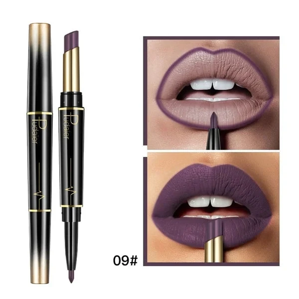 16 Color Long Lasting Lipstick Lipstick + Lip Liner Combo - Image 11