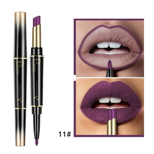 16 Color Long Lasting Lipstick Lipstick + Lip Liner Combo - Image 13