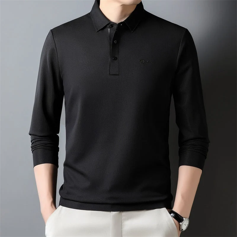 Long Sleeved Shirt Men's Autuan Business Top - Image 3