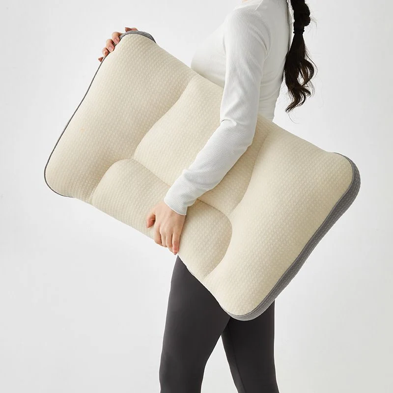Knitted Cotton Neck-support Sleeping Pillow - Image 8