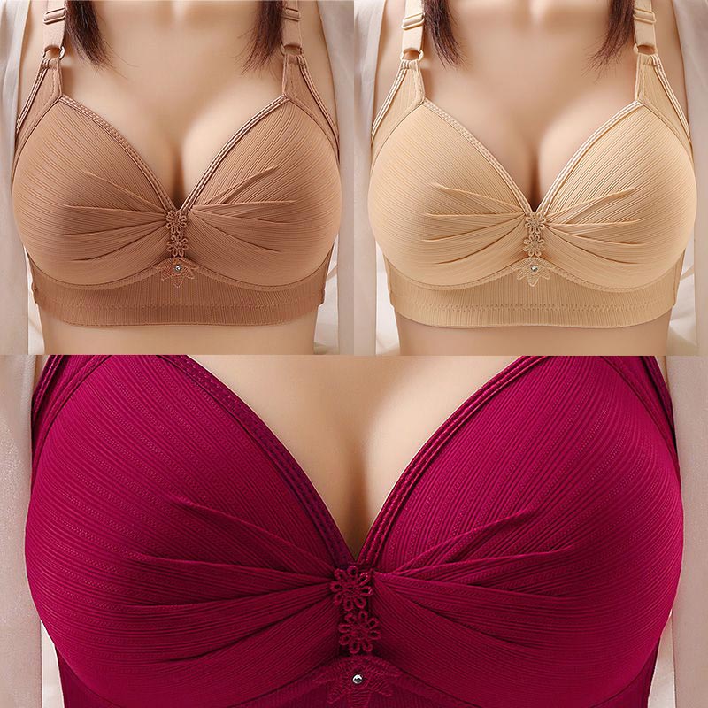 🌞2025 Summer Hot Sale Buy 3 Get 1 Free 🥰Plus Size Comfortable Underwear Bra - Image 20