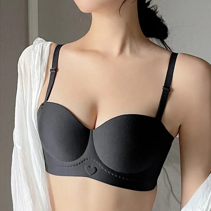 (Half Cup with Heart) Women's Seamless Underwear - Image 10
