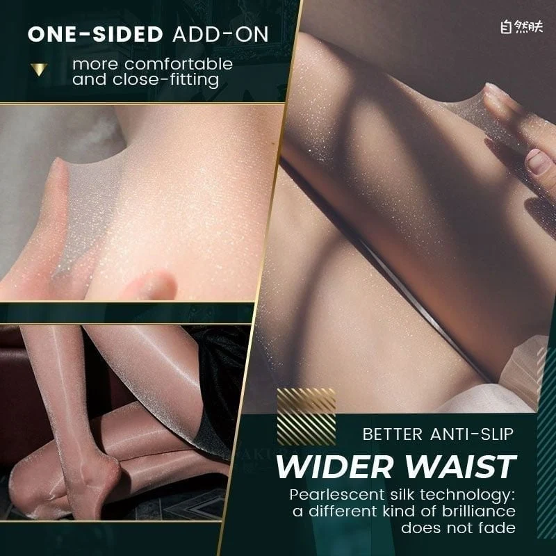 Pearlescent Silk Stockings Sexy Nylon Pantyhose - Image 5